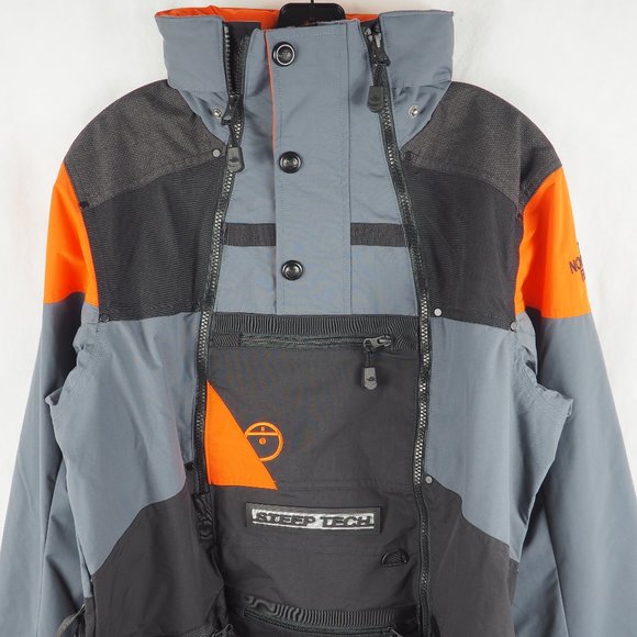 The North Face Unisex Steep Tech Jacket Scot Schmid Shell Grey Black Orange S - Picture 2 of 11